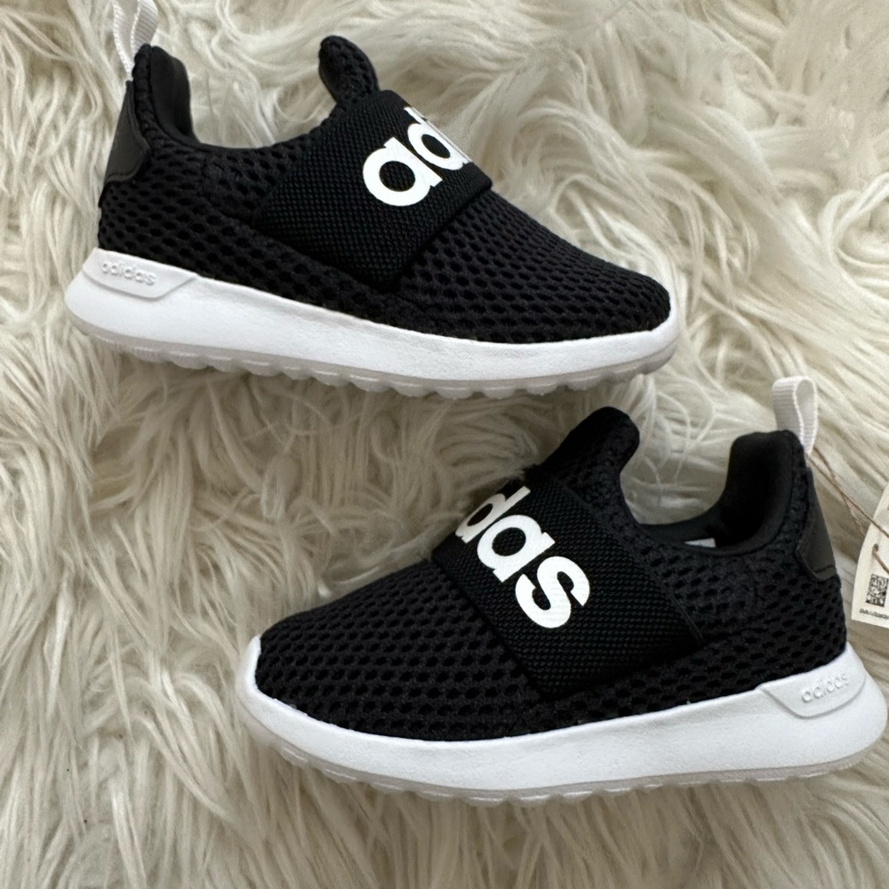 Adidas Kids Black and White Sneakers